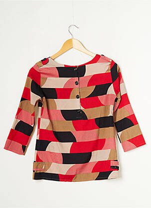 Top imprimé fantaisie manches longues rouge CHIPIE femme