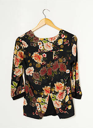 Top coupe fluide manches longues noir VOODOO femme