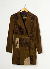Manteau long marron DESIGUAL pour femme seconde vue