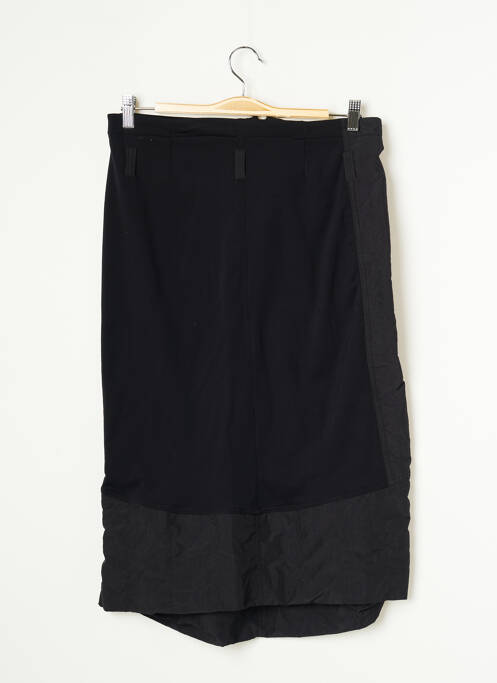 Jupe mi-longue coupe droite noir MCP femme
