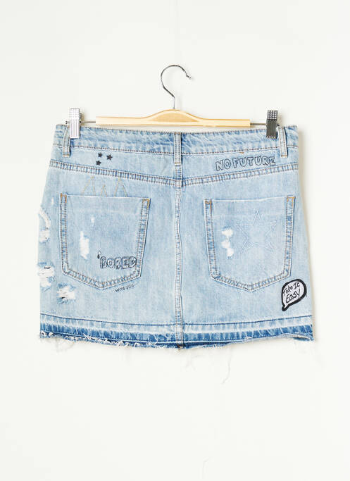 Jupe courte bleu MISS TWO femme