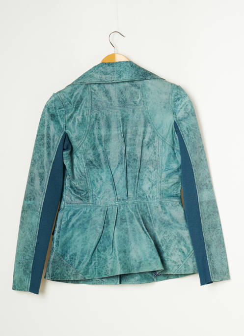 Veste en cuir bleu ONE STEP pour femme