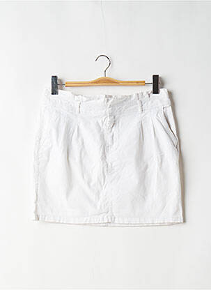 Jupe courte poches blanc CAMAIEU femme
