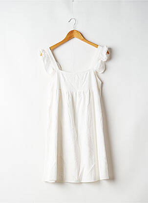 Robe mi-longue coupe fluide sans manche blanc INSPIRATION STUDIO femme