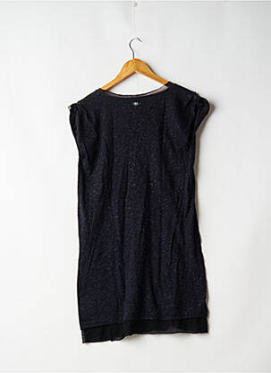 Robe mi-longue manches courtes manches courtes bleu LE TEMPS DES CERISES femme