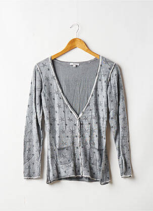 Gilet manches longues stretch gris SO SOON femme
