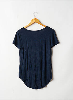 Top tissage jersey manches courtes bleu HOLLISTER femme