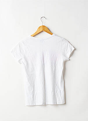 T-shirt sérigraphie manches courtes blanc LE TEMPS DES CERISES femme