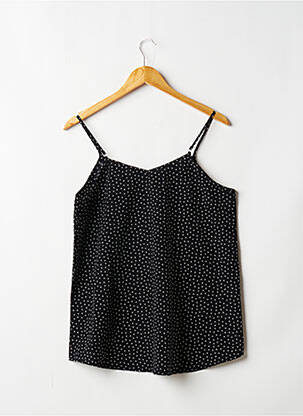Top imprimé fantaisie sans manche noir MOLLY BRACKEN femme