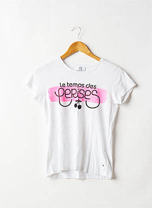 T-shirt blanc LE TEMPS DES CERISES pour femme