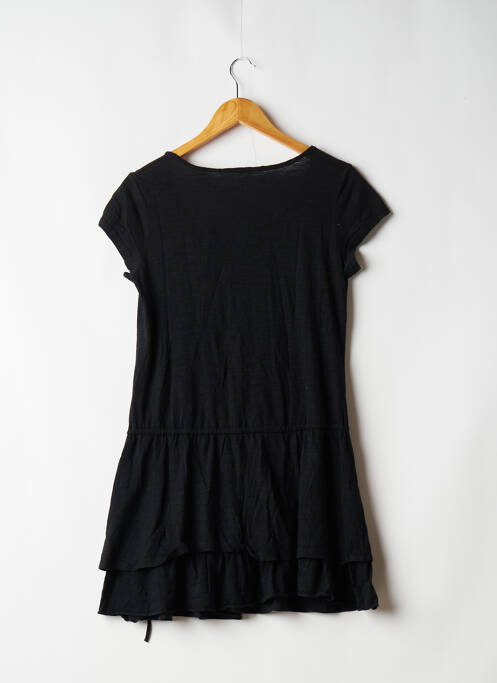 Robe mi-longue manches courtes manches courtes noir LA MODE EST À VOUS femme