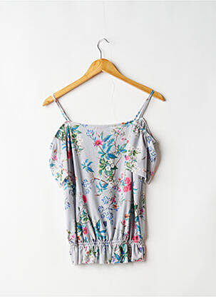 Top stretch sans manche bleu CAMAIEU femme