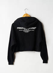 Sweat-shirt à capuche noir PULL & BEAR pour femme seconde vue