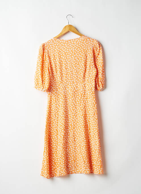 Robe mi-longue orange CAMAIEU pour femme