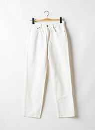 Pantalon droit taille haute taille haute blanc NEW MAN femme
