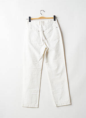 Pantalon droit taille haute taille haute blanc NEW MAN femme