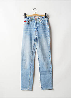 Jean coupe mom effet usé délavé taille haute bleu LEE COOPER femme