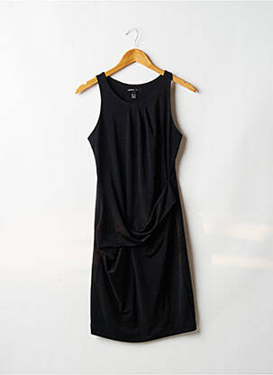 Robe mi-longue sans manche sans manche noir MANGO femme