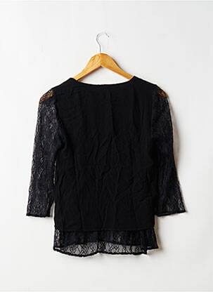 Top coupe fluide manches 3/4 noir ETAM femme