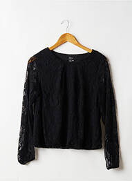 Top col rond manches longues noir ISKA femme