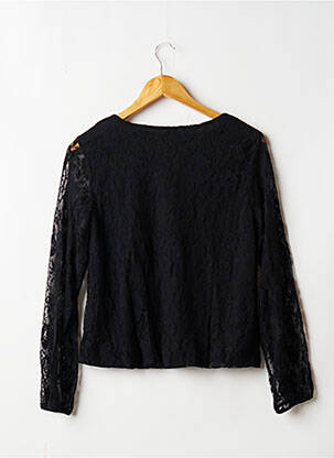 Top col rond manches longues noir ISKA femme