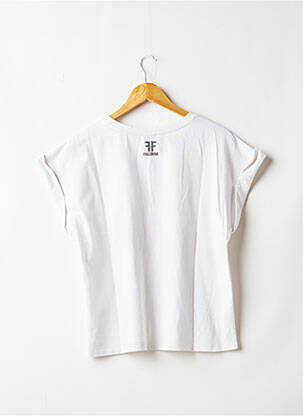 T-shirt imprimé fantaisie manches courtes blanc FRACOMINA femme