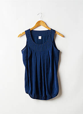 Vêtements Pull Sans Manche Camaieu Top Sans Manche Bleu Camaieu