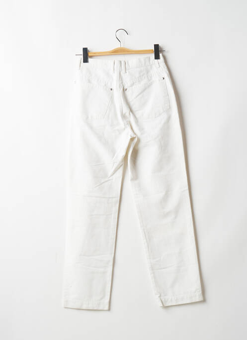 Pantalon droit taille haute taille haute blanc NEW MAN femme