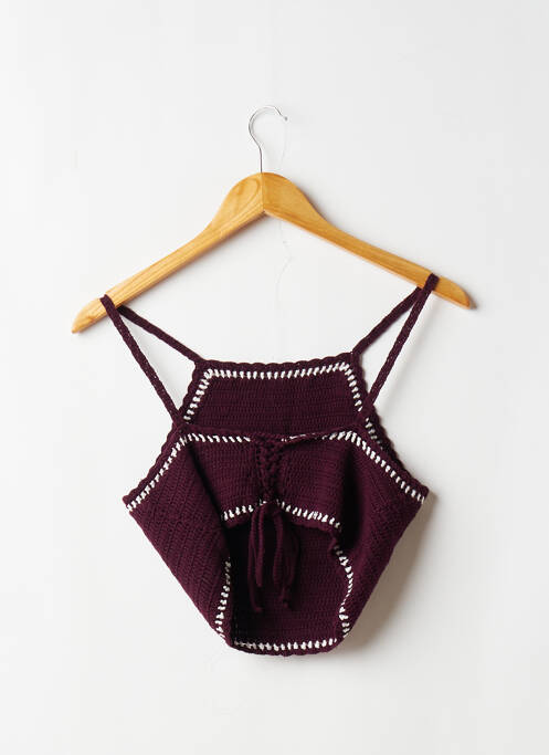 Top violet PULL & BEAR pour femme