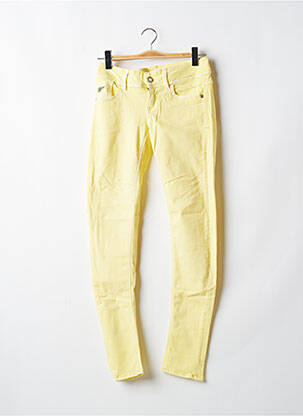 Jeans coupe slim stretch taille basse jaune G STAR femme
