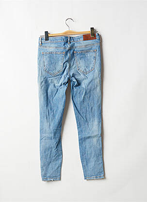 Jeans coupe slim effet usé délavé taille normale bleu NOISY MAY femme