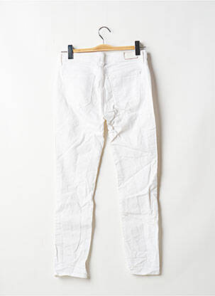 Jeans coupe slim stretch taille normale blanc ZARA femme