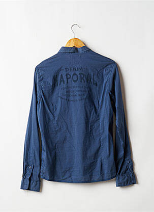 Chemisier poches poitrine manches longues bleu KAPORAL femme
