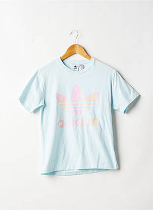 T-shirt coupe droite manches courtes bleu ADIDAS femme