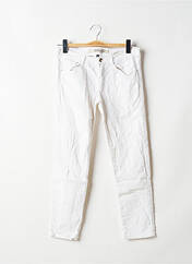 Jeans coupe slim blanc ZARA pour femme seconde vue