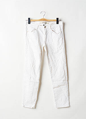 Jeans coupe slim blanc ZARA pour femme
