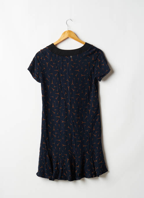 Robe courte manches courtes manches courtes bleu I.CODE (By IKKS) femme