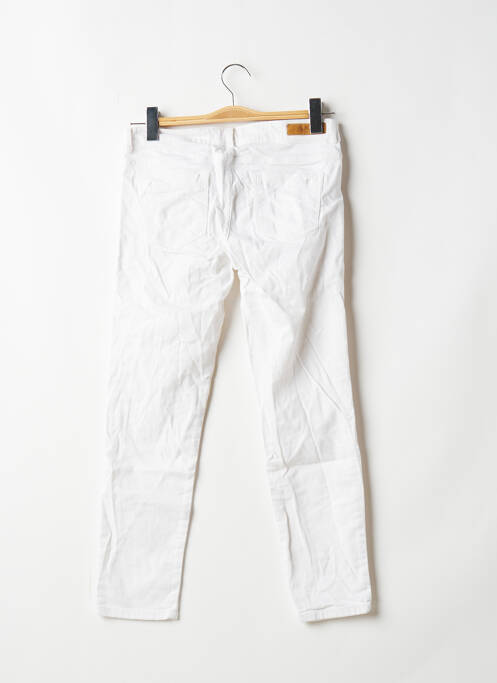 Jeans coupe slim blanc ZARA pour femme