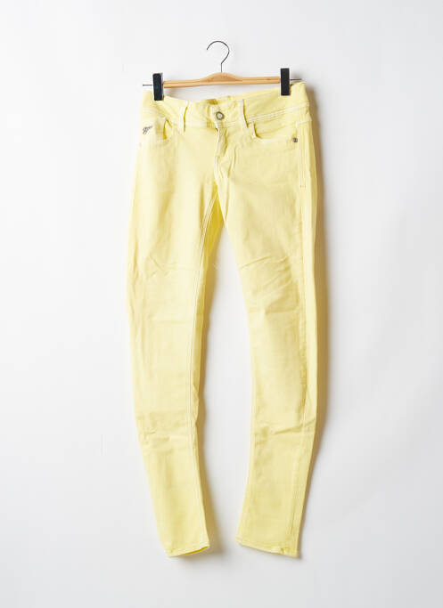 Jeans coupe slim jaune G STAR pour femme