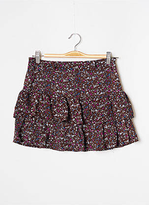 Jupe courte coupe évasée marron ROSEBUD femme