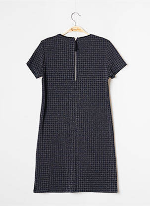 Robe mi-longue fermeture zippée au dos manches courtes bleu PROMOD femme