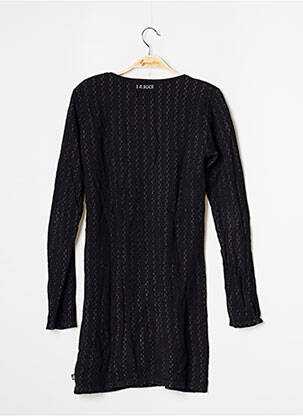 Robe mi-longue manches longues manches longues noir LE TEMPS DES CERISES femme