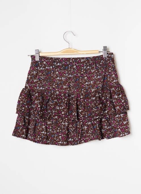 Jupe courte marron ROSEBUD pour femme