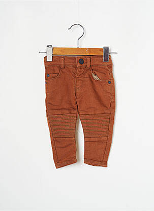 Pantalon slim stretch marron IKKS garçon