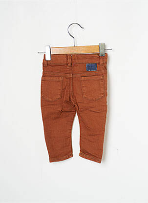 Pantalon slim stretch marron IKKS garçon