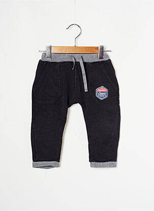 Jogging  taille élastique noir MINIMAN garçon