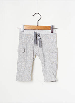 Pantalon cargo stretch taille élastique gris PETIT BATEAU garcon