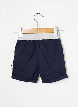Bermuda tissage popeline taille élastique bleu LITTLE MARCEL garçon