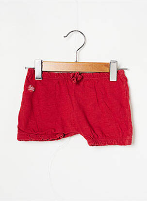 Short tissage jersey taille élastique rouge BOBOLI enfant