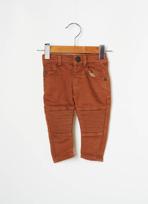 Pantalon slim stretch marron IKKS garcon